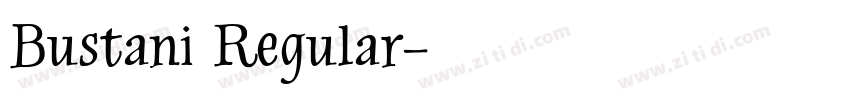 Bustani Regular字体转换
